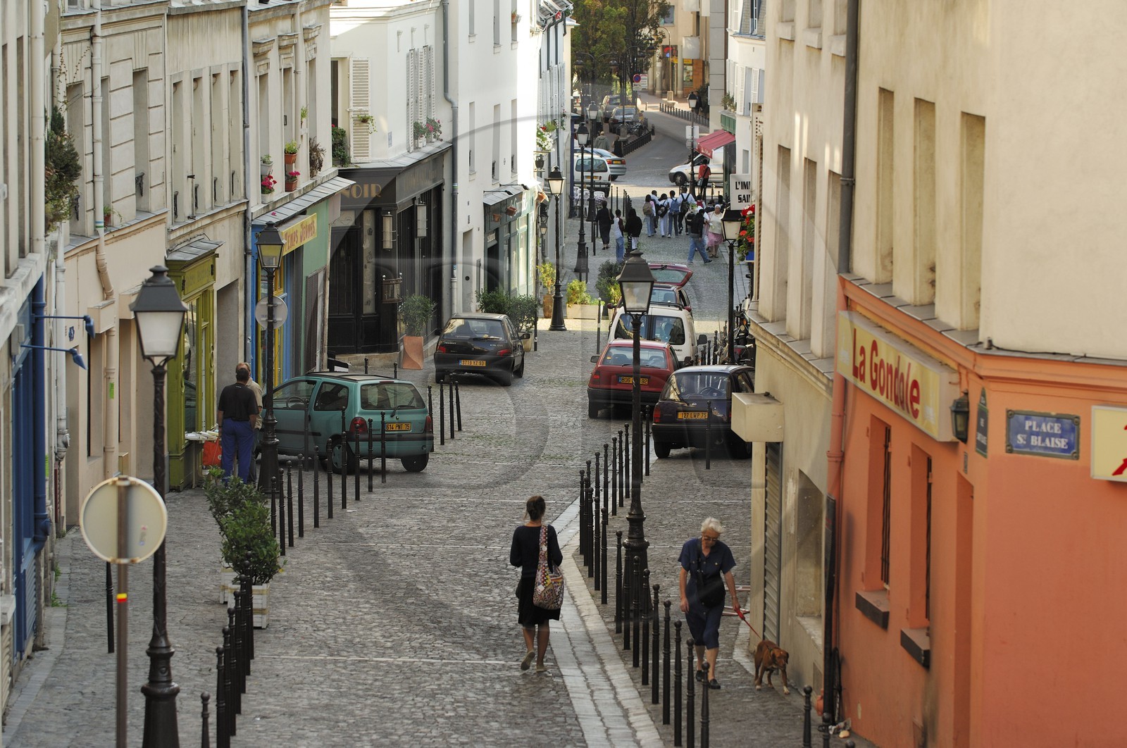 France, Paris (75), le village de Charonne, la rue Saint-Blaise
