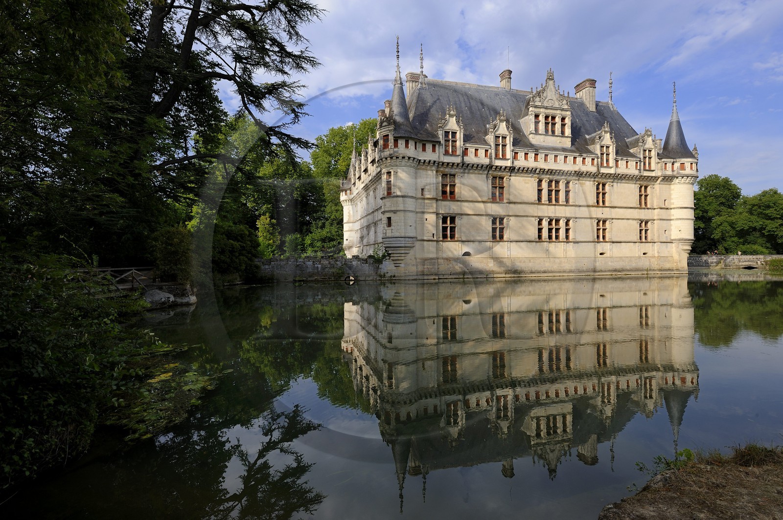 France, Indre-et-Loire (37), Vallée de la Loire classée Patrimoine Mondial de l' UNESCO, château d' Azay-le-Rideau