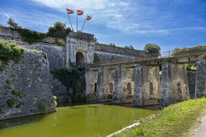 France, Charente-Maritime (17), Ile d'Oléron, le Chateau-d'Oléron, la porte Royale, un des principaux accès à la citadelle