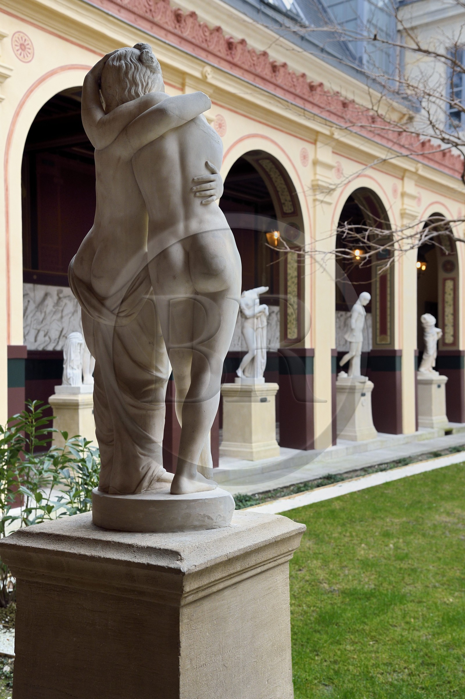 France, Paris (75), quartier de Saint-Germain-des-Prés, Ecole nationale supérieure des Beaux-Arts, Cour du Murier