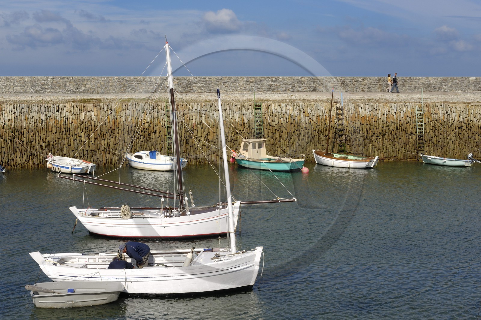 France, Manche (50), port du Becquet à la sortie de Cherbourg