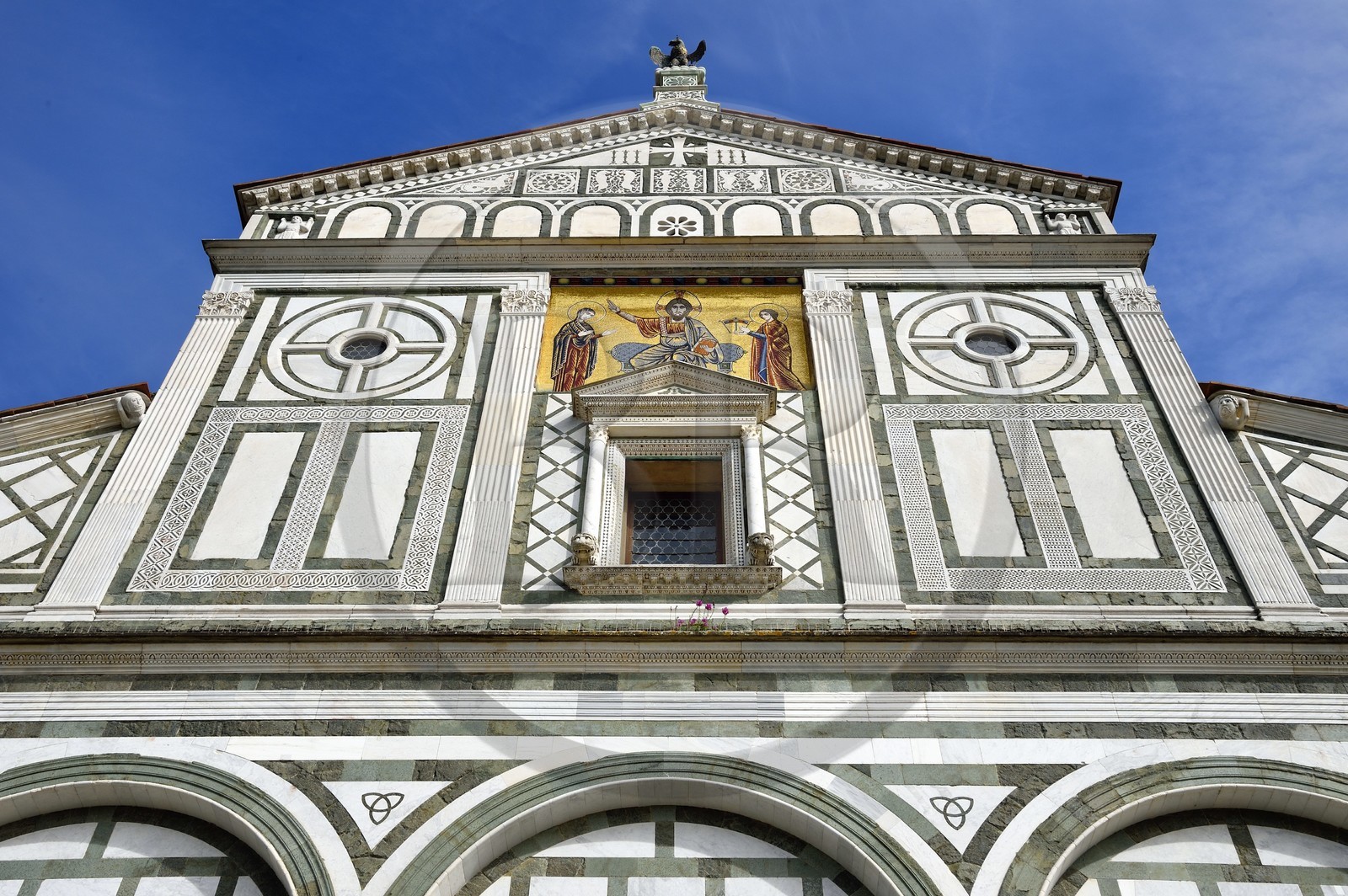 Italie, Toscane, Florence, centre historique classé Patrimoine Mondial de l'UNESCO, Basilique San Miniato Al Monte