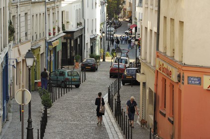 France, Paris (75), le village de Charonne, la rue Saint-Blaise