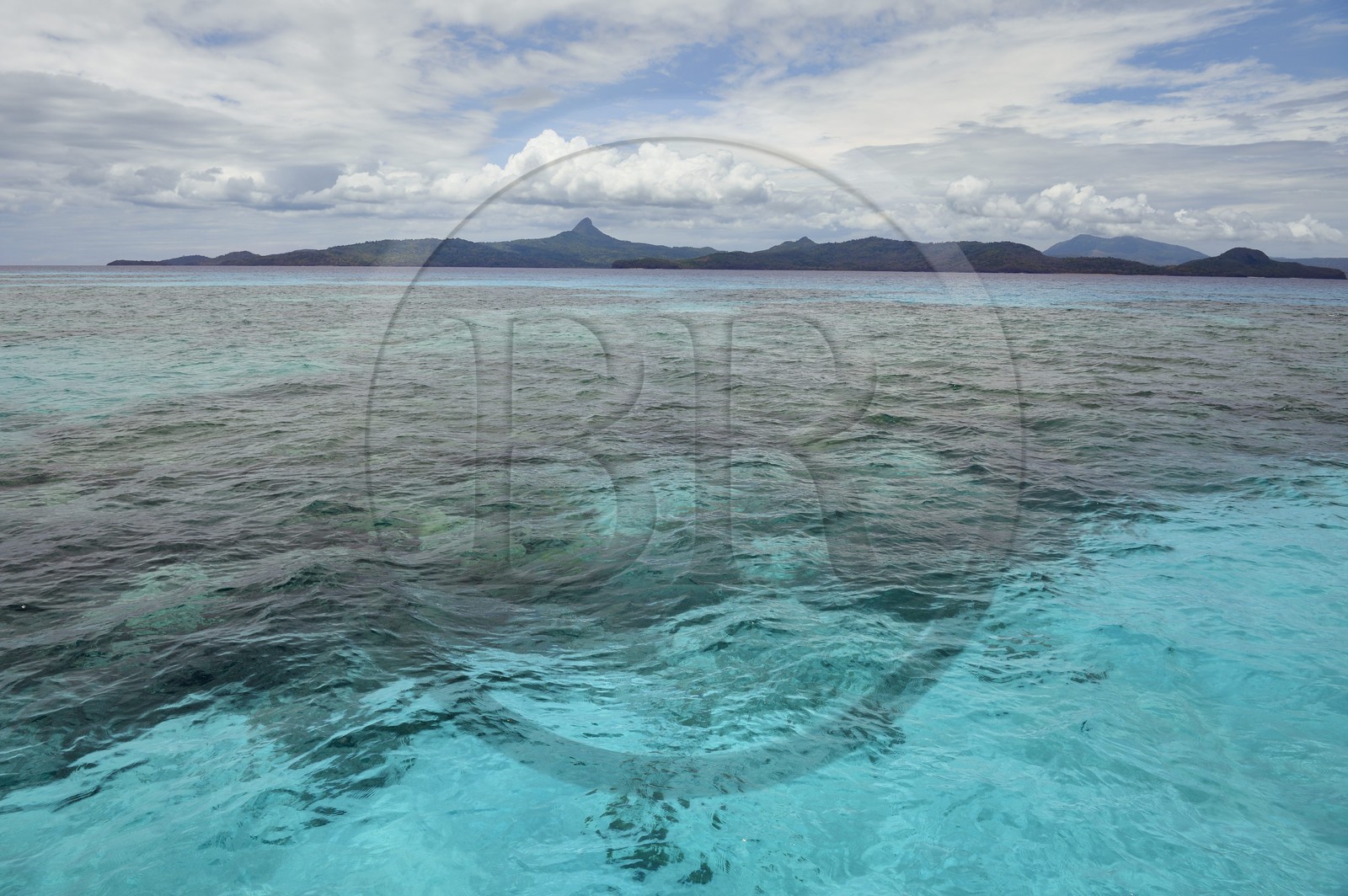 France, Ile de Mayotte, Grande-Terre, récif de corail dans la lagune face à la pointe Saziley  sur la cote Est