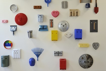 France, Loir et Cher (41), Blois, musée de l'Objet, oeuvre de Wilmout Masques