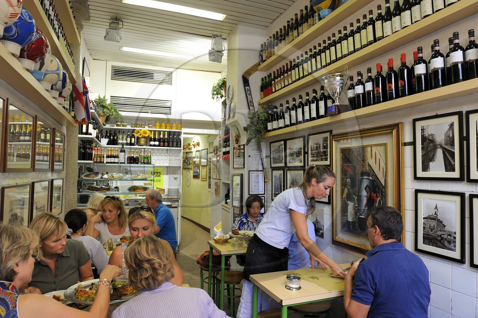Italie, Lombardie, Milan, restaurant Alla Vecchia Latteria‎.Via dell'Unione