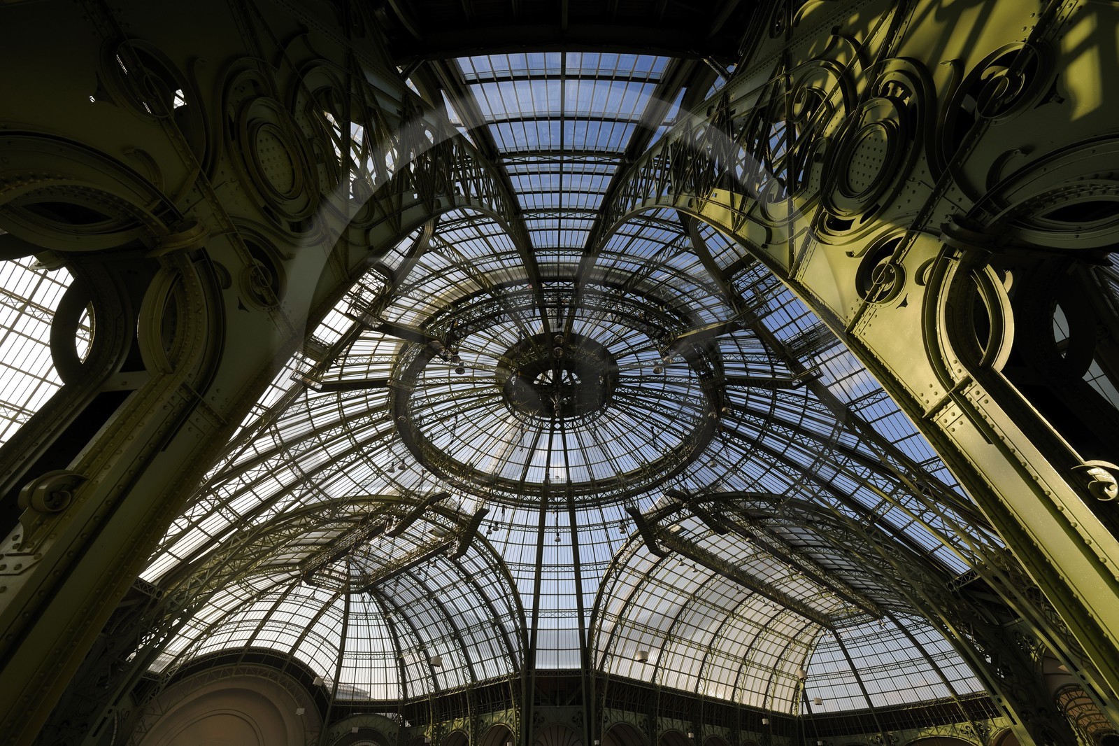 France, Paris (75), le Grand Palais, la coupole vitrée