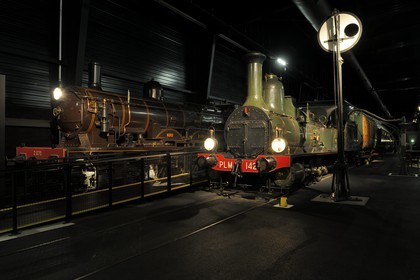 France, Haut-Rhin (68), Mulhouse, le musée Cité du train, locomotive à vapeur
