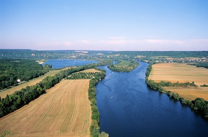 France, Yvelines (78), base de loisirs de Mousseau-sur-Seine (vue aérienne)