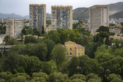 France, Bouches-du-Rhône (13), Marseille, la Magalone, Cité de la Musique et son jardin