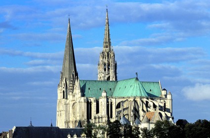 France, Eure-et-Loir (28), Chartres, cathédrale Notre-Dame de Chartres, classé Patrimoine Mondial de l'UNESCO