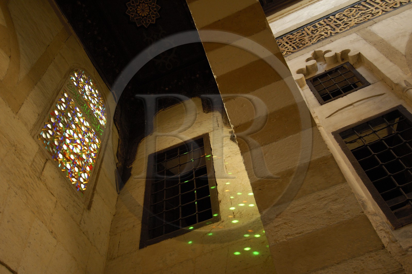 Egypte, Le Caire, intérieur de la Mosquée El-Azhar