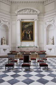 France, Yvelines (78), château de Versailles, classé Patrimoine Mondial de l'UNESCO, le domaine de Marie-Antoinette, le Petit Trianon, la chapelle