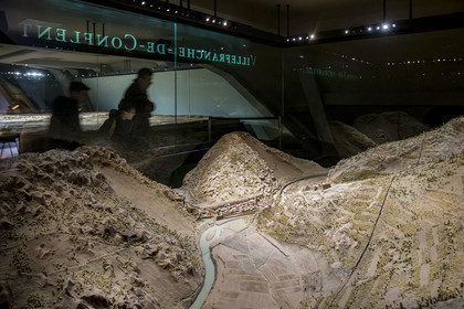 France, Paris (75), Hotel des Invalides, Musée de l'Armée, Musée des Plans-Reliefs, maquette de la forteresse de Villefranche-de-Conflent réalisée en en 1701, au 1 600