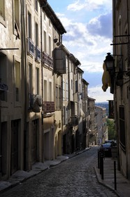 France, Hérault (34), Béziers, la rue Canterelles sur le tracé de l'ancienne Via Domitia