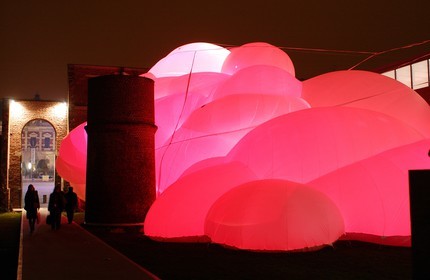 France, Nord (59), Roubaix (Lille 2004), musée d'art et d'industrie La Piscine, le Phare Textile de Mattéo Messervy