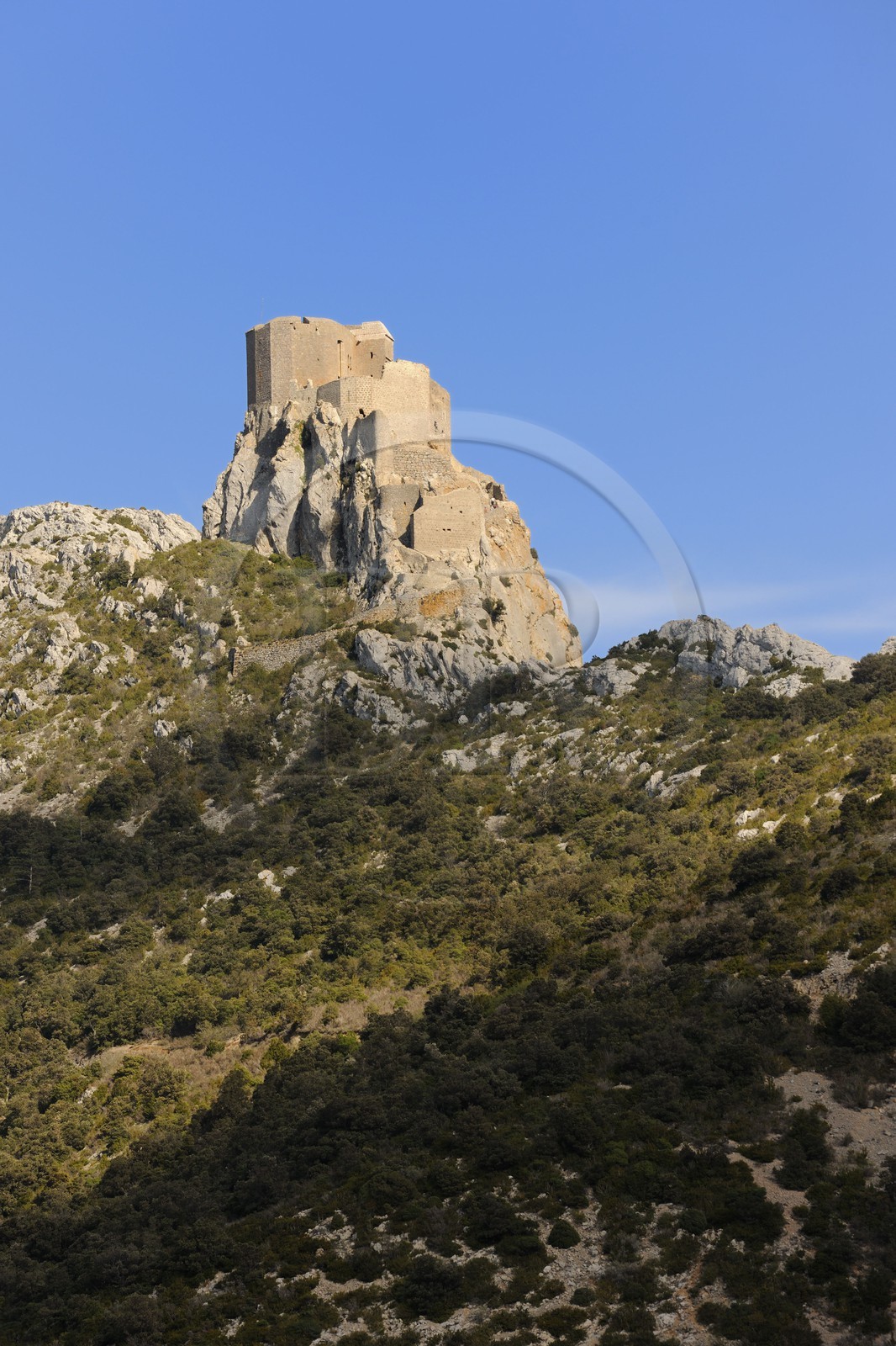 France, Aude (11), Pays Cathare, le château de Quéribus