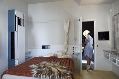 France, Alpes Maritimes (06), Roquebrune-Cap-Martin, Cap Martin, sentier du Buse, Villa E1027 conçue par l'architecte et designer Eileen Gray pour l'architecte Jean Badovici