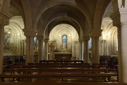 France, Meuse (55), Verdun, Ville Haute, cathédrale Notre-Dame du Xe siècle, la crypte orientale