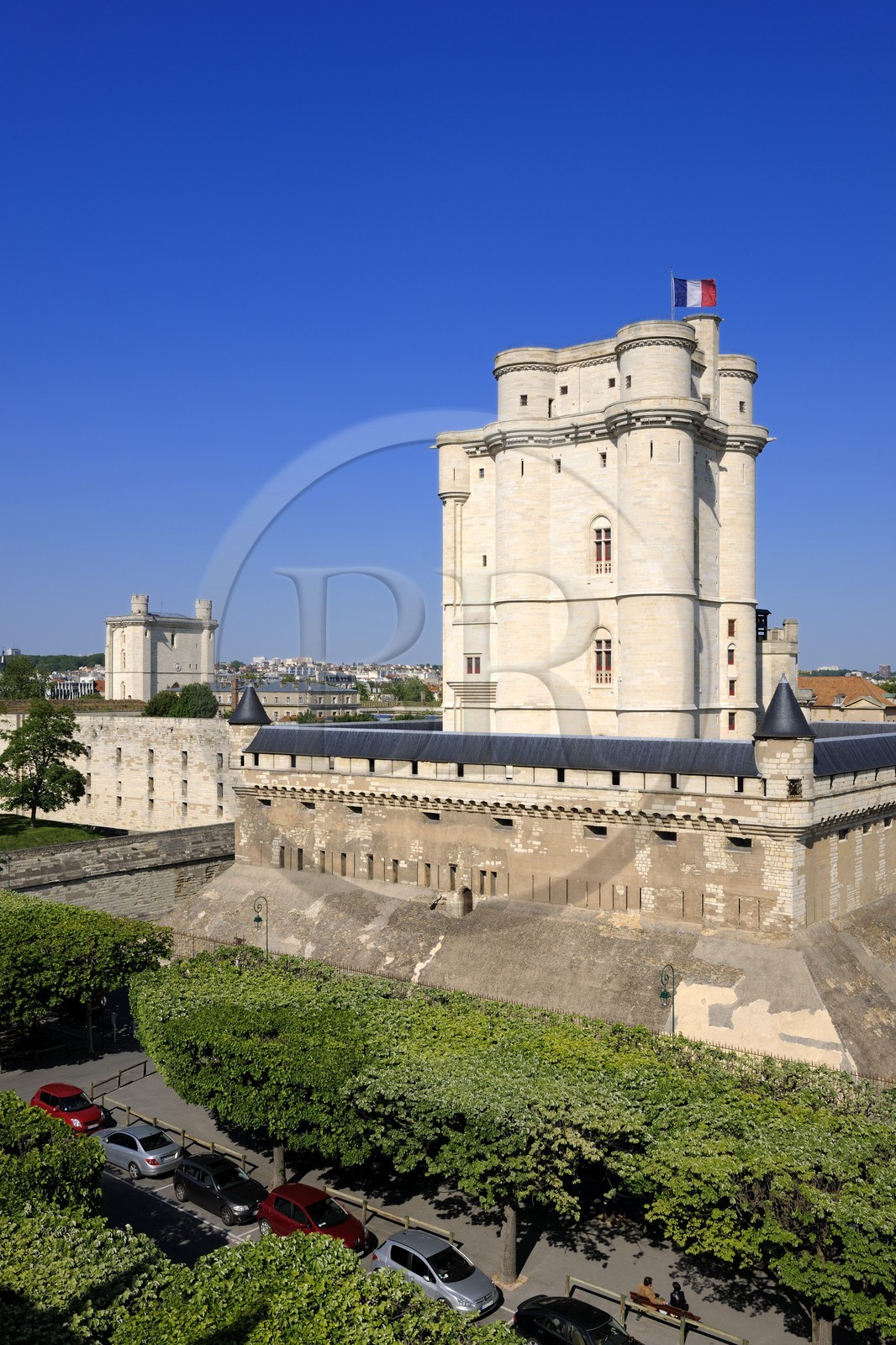France, Val-de-Marne (94), Vincennes, le château de Vincennes, la Tour du Village et le donjon