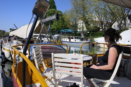 France, Val-de-Marne (94), les bords de Marne, le port de plaisance de Joinville-le-Pont