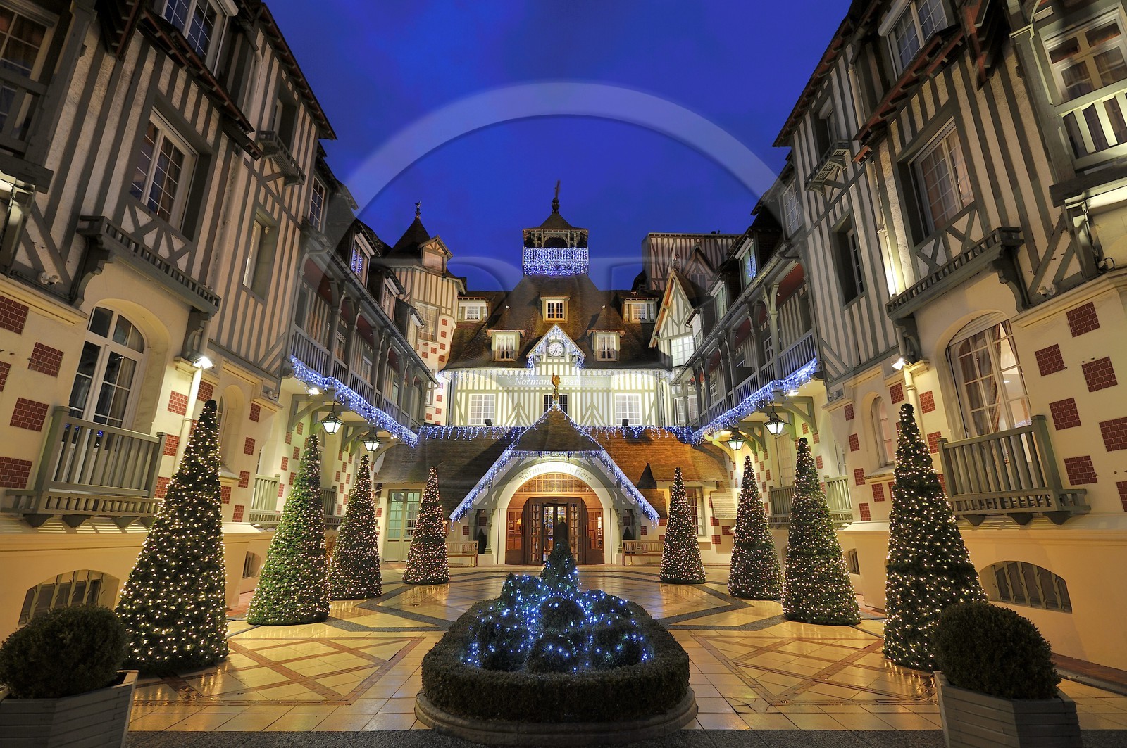 France, Calvados (14), Pays d'Auge, Deauville, l'Hôtel Normandy (groupe Barrière)