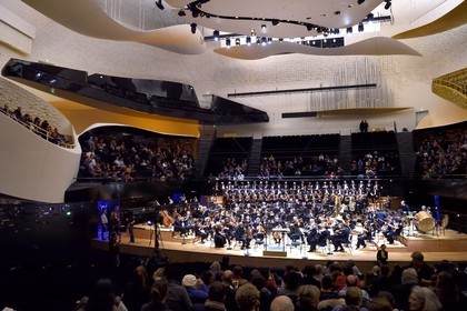France, Paris (75), Le Philarmonie de Paris de l'architecte Jean Nouvel