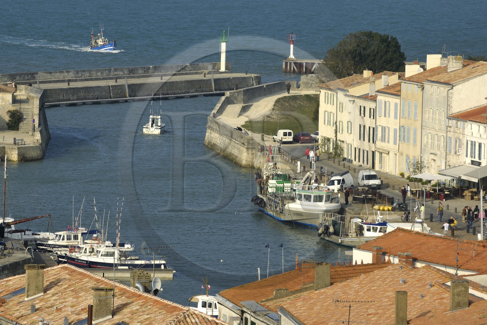 France, Charente-Maritime (17), ile de Ré, port de Saint-Martin-de-Ré