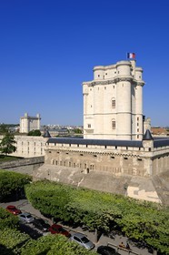 France, Val-de-Marne (94), Vincennes, le château de Vincennes, la Tour du Village et le donjon