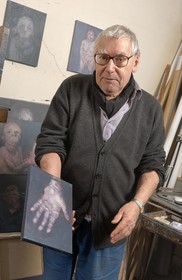 France, Seine-Saint-Denis (93), atelier de Bagnolet, Jean Rustin