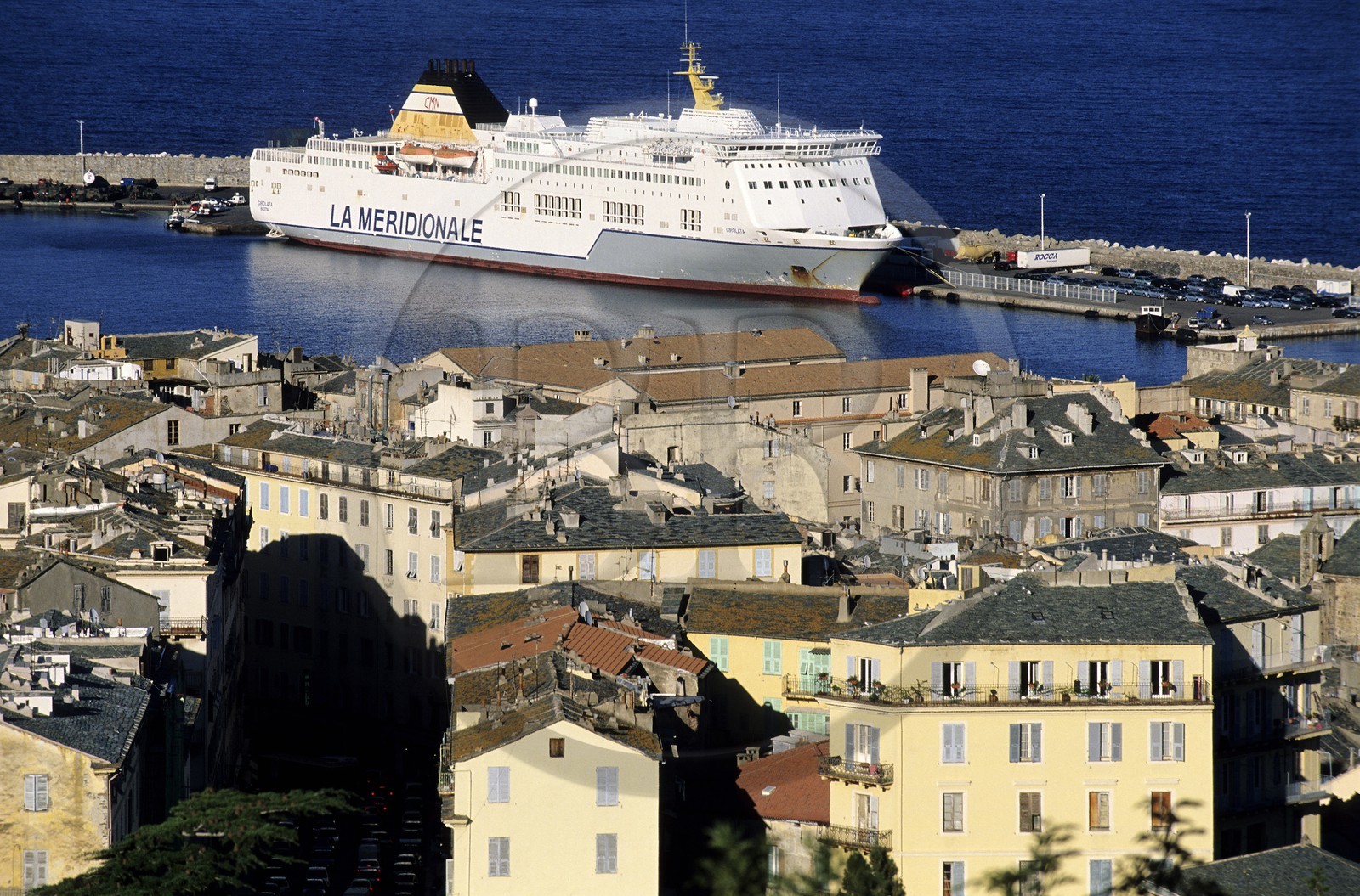 France, Haute-Corse (2B), Bastia, ferry La Méridionale de la CMN à quai