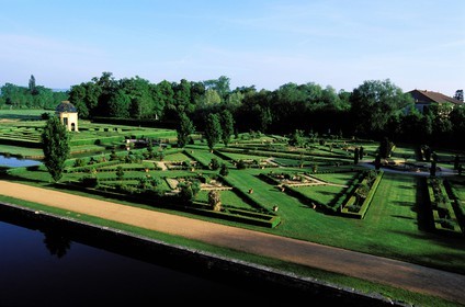France, Saône-et-Loire (71), Mâconnais, château de Cormatin, le labyrinthe