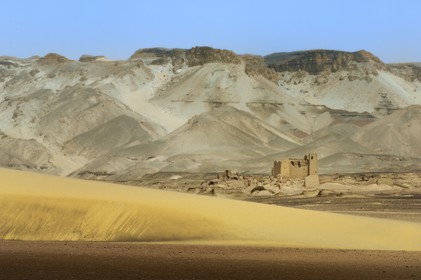 Egypte, Haute-Egypte, désert libyque, forteresse de Umm el-Dabadib au nord-est de Kharga
