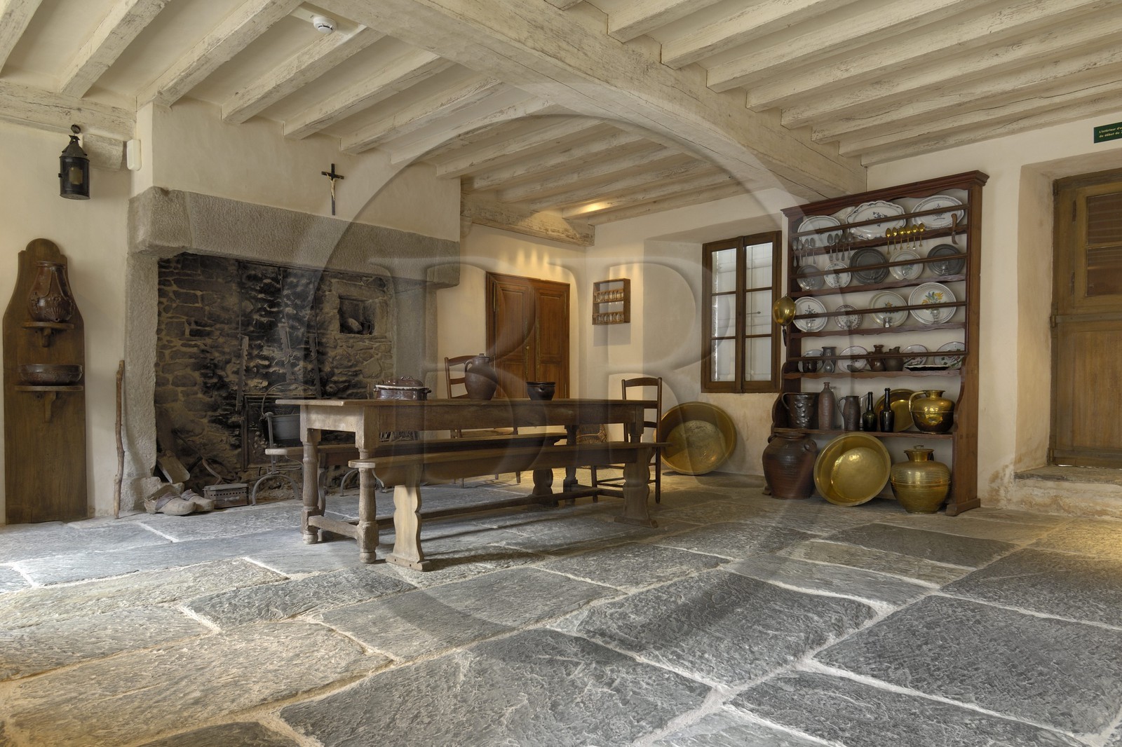 France, Manche (50), Cap de la Hague, Gréville-Hague, hameau de Gruchy, maison natale du peintre  J.F.Millet