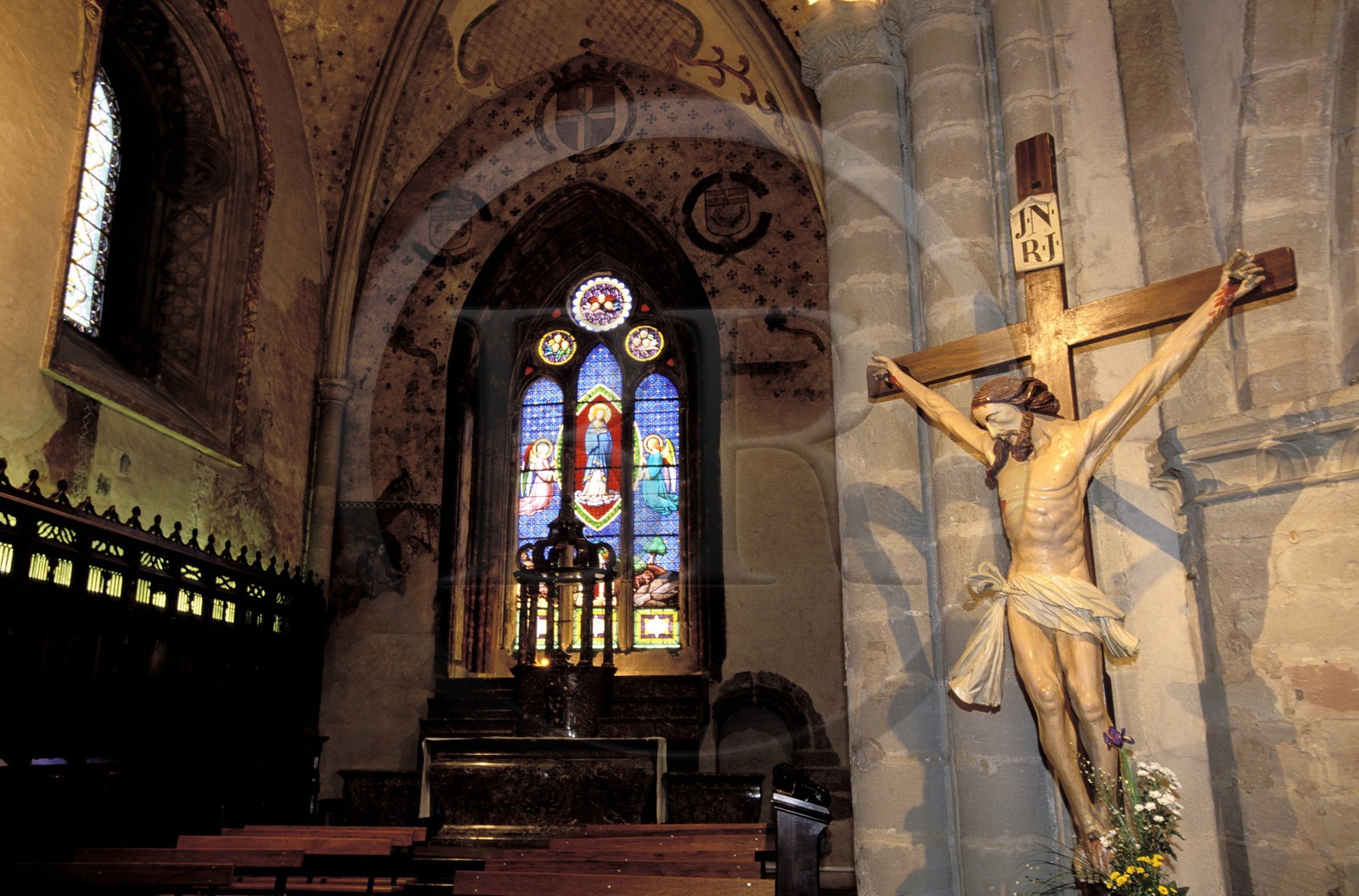 France, Haute-Savoie (74), Evian-les-Bains, l' église Notre-Dame