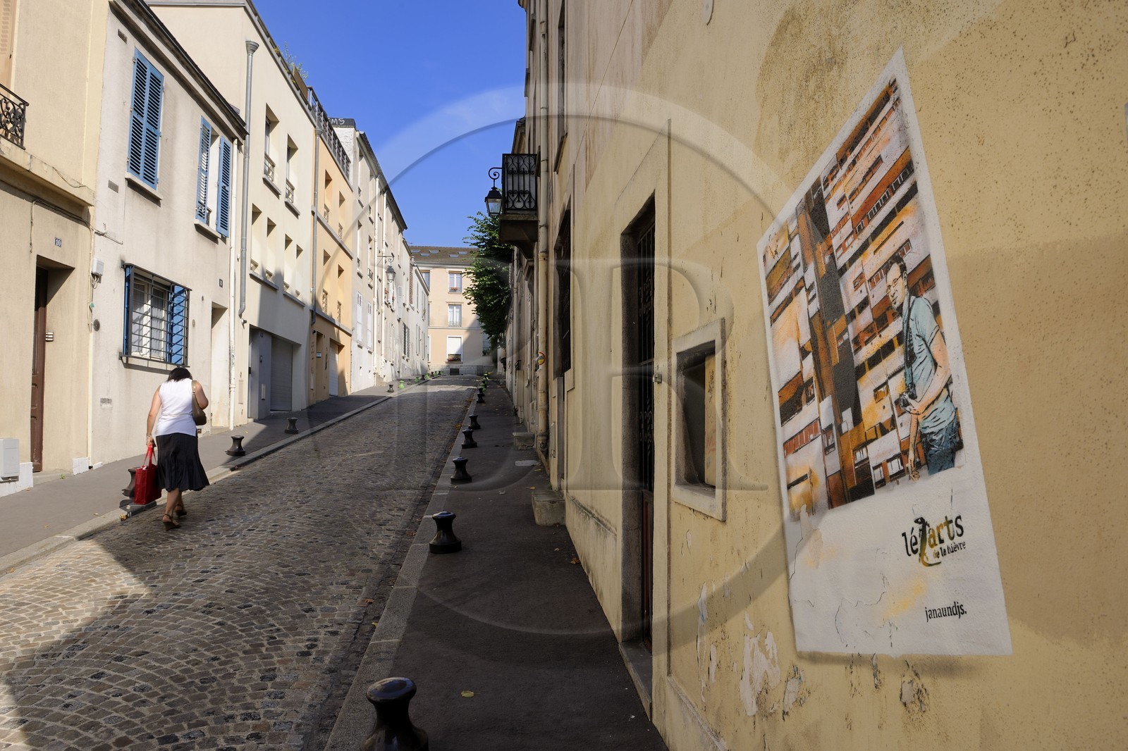 France, Paris (75), quartier de la Butte-aux-Cailles, passage Sigoud