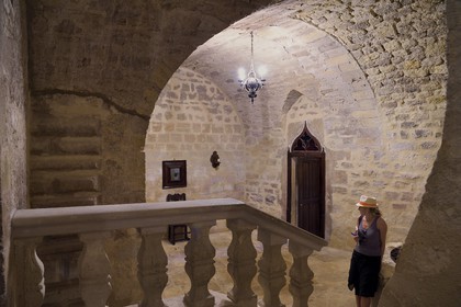 France, Vaucluse (84), Parc Naturel Regional du Luberon, Ansouis, labellisé Les Plus Beaux Villages de France, le chateau d'Ansouis