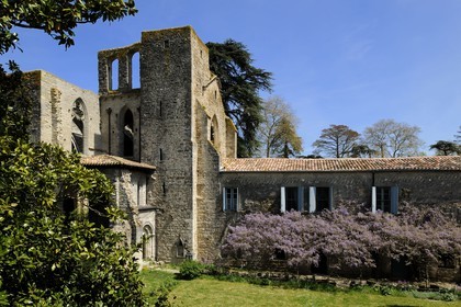 France, Aude (11), Saint-Martin-le-Vieil, ancienne abbaye cistercienne de Villelongue et chambre d'hôte