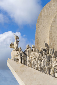 Portugal, Lisbonne, quartier de Belém, Padrao dos Descobrimentos (Monument des Découvertes) datant de 1960