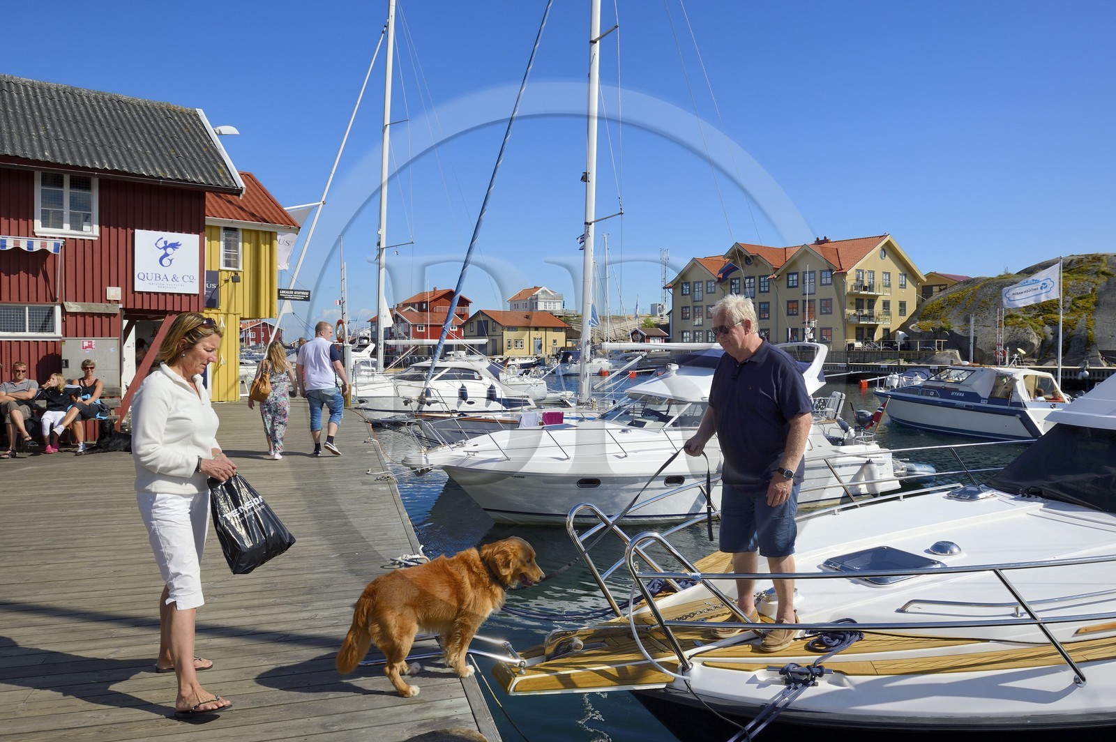 Suède, Västra Götaland, port de Smögen