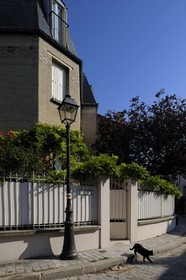 France, Paris (75), 20ème arr, La campagne à Paris maisons avec jardins au coeur de la ville, le quartier du film le Petit Nicolas
