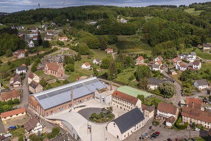 France, Moselle (57), Meisenthal, Centre international d’Art verrier (CIAV) (vue aérienne)