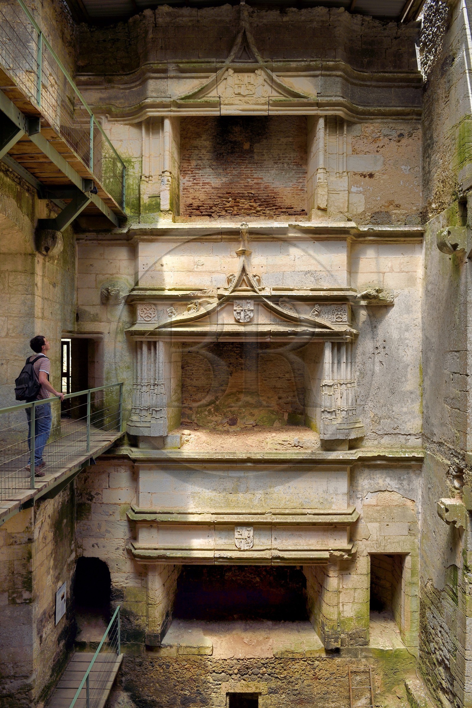 France, Dordogne (24), Rouffignac-Saint-Cernin-de-Reilhac, chateau de l'Herm