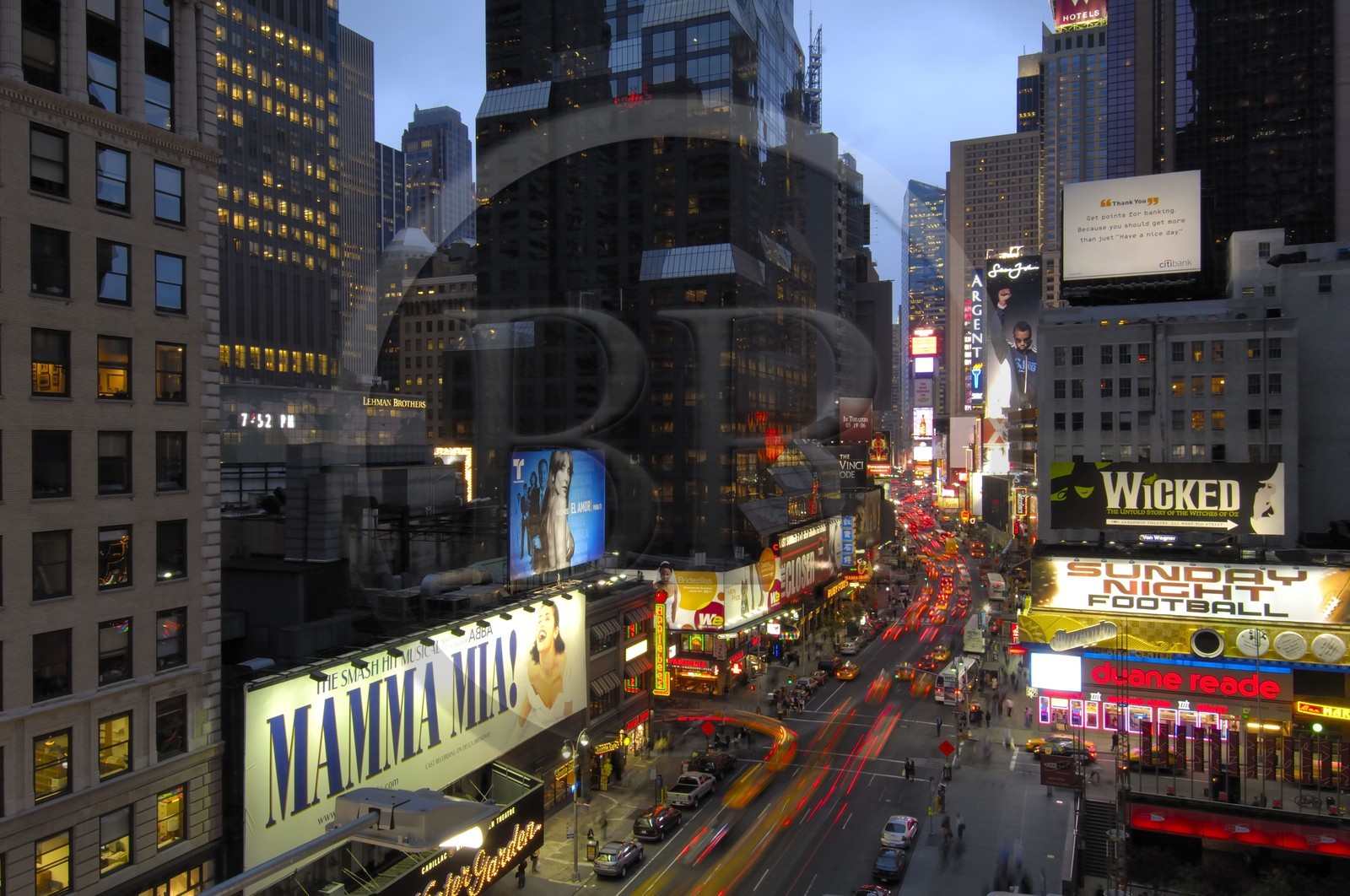 Etats-Unis, New York, Manhattan, Brodway et Times Square