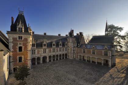 France, Loir-et-Cher (41), vallée de la Loire classée au Patrimoine Mondial de l'UNESCO, château de Blois, l'aile Louis XII