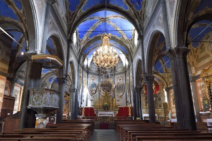 France, Alpes-Maritimes (06), vallée de la Roya (arrière-pays niçois), au pied du parc national du Mercantour, Tende, la collégiale Notre Dame de l'Assomption
