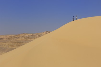 Egypte, Basse-Egypte, désert libyque, les dunes non loin de l'oasis de Bahariya (Bahareyya)