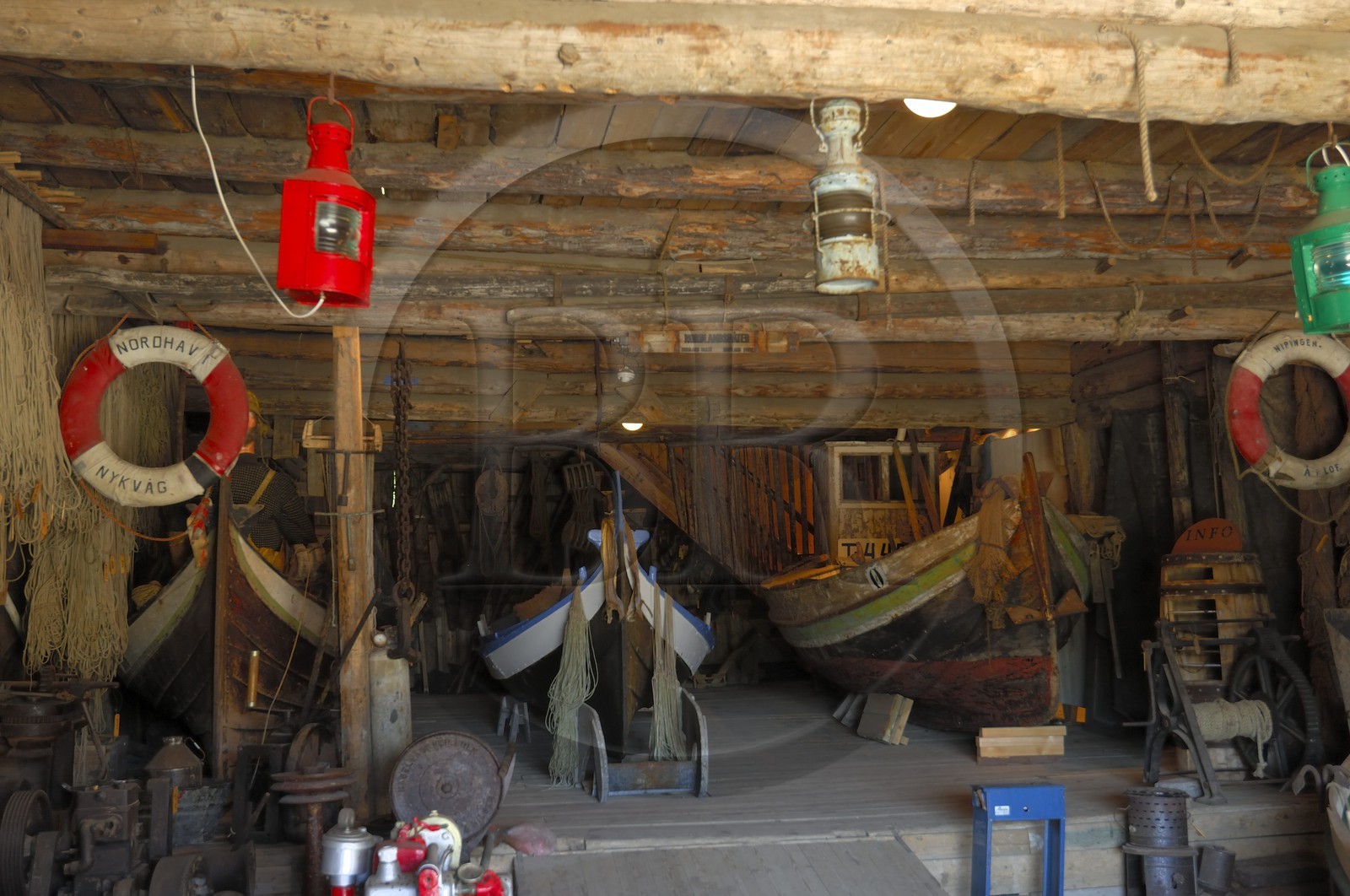 Norvège, Nordland, Iles Lofoten, Ile de Moskenes, musée de la pêche au village de A (Å)