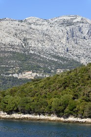 Croatie, Dalmatie, cote dalmate, Podgorje, Orebic, église Notre-Dame des Anges