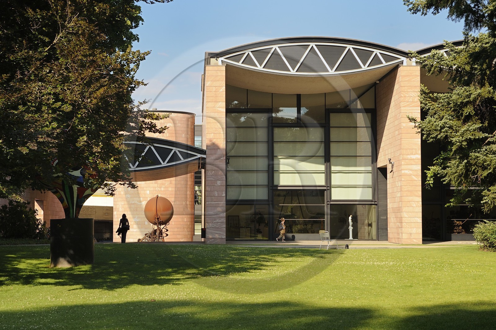 Suisse, Bâle, musée Tinguely de l'architecte Mario Botta dans le Parc de la Solitude